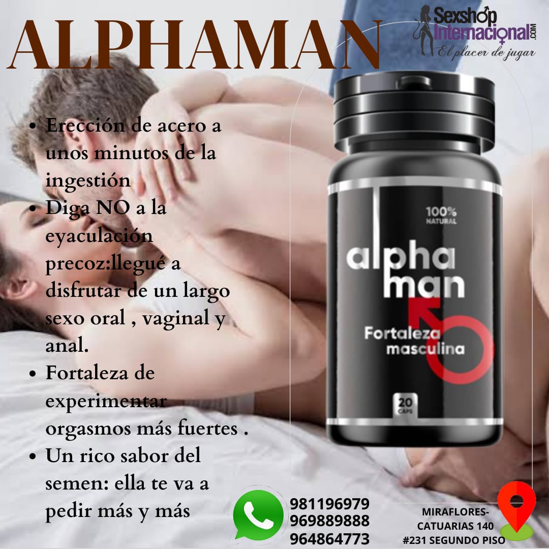 SUPLEMENTO ORIGINAL-ALPHAMAN-AUMENTA LA ENERGIA SEXUAL-SEXSHOP LIMA 971890151 